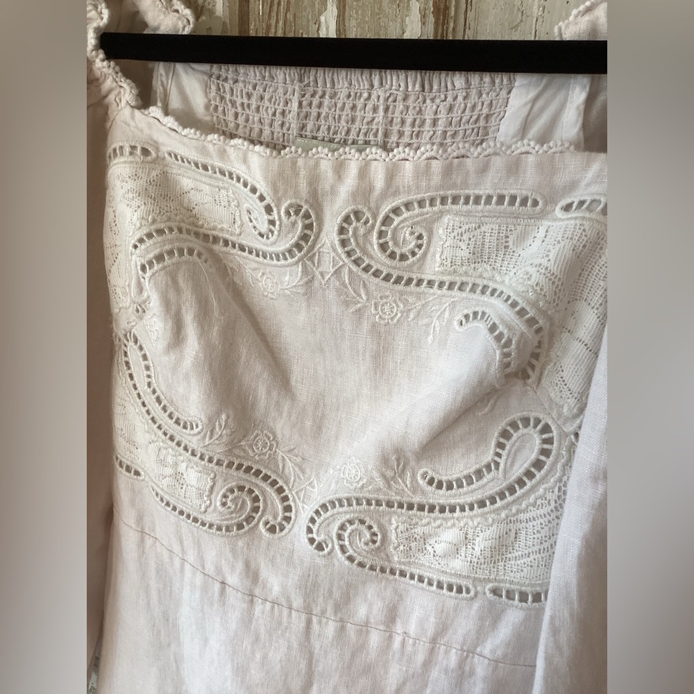 FARM Rio White Eyelet Puff-Sleeve Mini Dress - XS - read description! - Picture 6 of 16